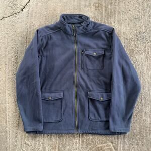 VINTAGE Y2K FILSON FULL ZIP UP FLEECE WORK JACKET CARGO POCKETS WORKWEAR MENS XL